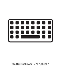 Minimaler Tastatursymbolkonturentwurf