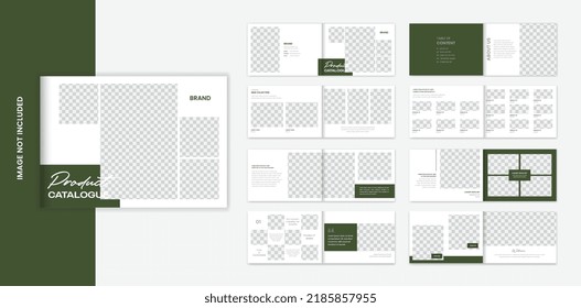 Minimal Landscape product catalog brochure design vector