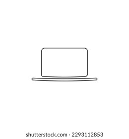 minimal laptop icon design 2023