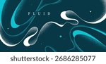 Minimal lava curvy lines and textures vector dark abstract background, flowy fluid abstraction, wallpaper graphic art look like lava lamp.