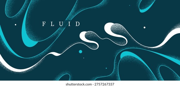 Minimal lava curvy lines and textures vector dark abstract background, flowy fluid abstraction, wallpaper graphic art look like lava lamp.