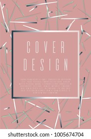 Minimal layout design for your business. A4 brochure title sheet. Can be used for poster, brochure, magazine, card, book, flyer, banner, anniversary. Trendy corporate style.