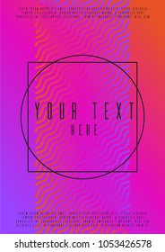 Minimal layout design for your business. Text frame surface. Can be used for poster, brochure, magazine, card, book, flyer, banner, anniversary
 Trendy corporate style.