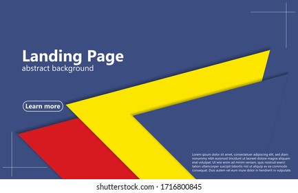 Minimal layout. Modern material design. 3d geometric background. Cover layout magazines template. Abstract paper cut background. Vector.