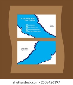 Disposição Mínima do Modelo Moderno de Cartão de Visita