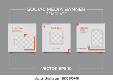 Minimal layout social media post template. Editable for banners, Promotion bloggers, designers, shop owners, and businesses. Social media template