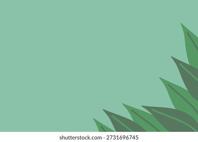 Fundo botânico de borda direita de cluster de folhas mínimo. Paleta silenciosa com uma composição orgânica estática. Ideal para usos digitais decorativos: papel de parede de mesa ou papel de parede de tela, fundo de apresentação, fundo de reunião virtual e pano de fundo de webinar.