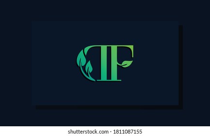 Minimal leaf style Initial DF logo. This logo incorporate with leaf and two letter in the creative way. It will be suitable for ECO, green, nature, growth and herbal related Brand or company.