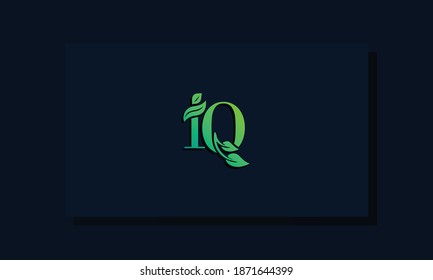 Estilo de hoja mínima Logo inicial de CI. Este logo incorpora con hoja y dos letras de forma creativa. Será adecuado para OCE, verde, natural, crecimiento y marca o empresa relacionada con la hierba.