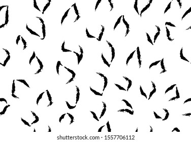 Minimal leopard print. Graphic black and white animal pattern. Leopard seamless vector. Cheetah spotted texture. 