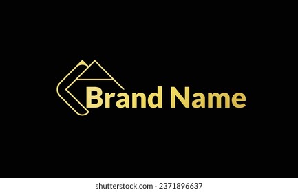 Minimal Letter AC or CA Monogram Logo Design template