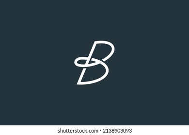 Minimal Letter B Logo Design Vector