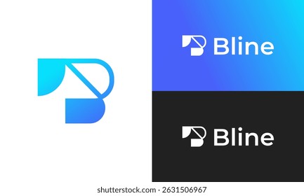 Minimal letter B logo design for business identity