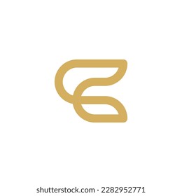 minimal letter c logo template - vector illustration	