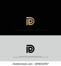 Minimal Letter D Logo Design, Outstanding Professional Elegant Trendy Awesome Artistic  and Based Alphabet Iconic monogram Logo Design
