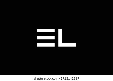 Modelo de logotipo de monograma de letra E mínimo