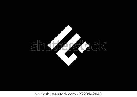 Minimal Letter E L Monogram Logo Template