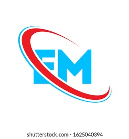 Minimal Letter Em Logo Design Em Stock Vector (Royalty Free) 1625040394 ...