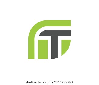 Diseño de Plantilla de logotipo de hoja de pie de letra mínima