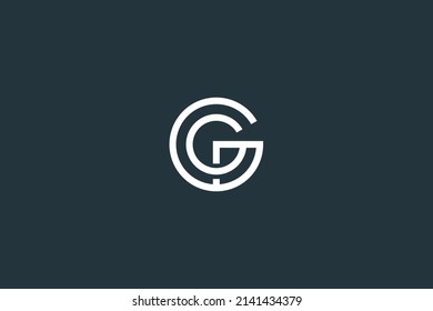 Minimal Letter G or GG Logo Design Vector