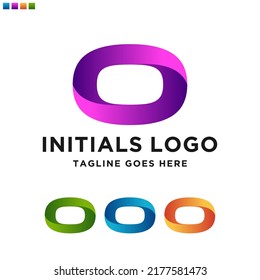  Minimal Letter Initial O Logo Design Template. Vector Logo Illustration
