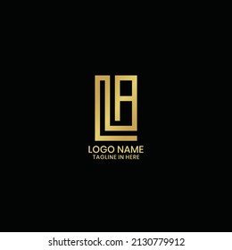 Minimal Letter La Logo Design Outstanding Stock Vector (Royalty Free ...