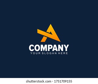 un concepto mínimo de diseño de logotipo de letra. un logotipo de carta.