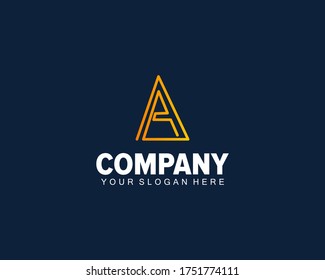 minimal a a letter logo design concept. a a letter logo.