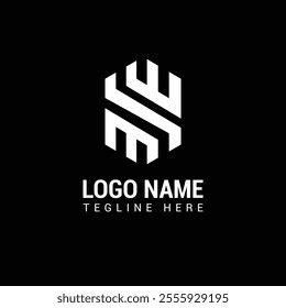 Minimal letter logo design es