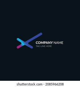 Minimal letter logo design for your business and company