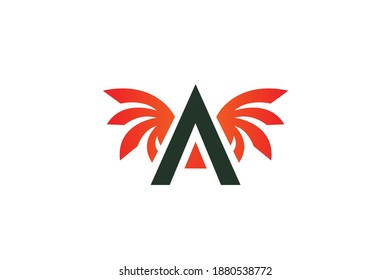 Minimal Letter A logo, emblem