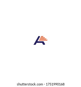 Letra mínima Marca de logotipo A 