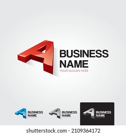 minimal letter a logo template - vector illustration