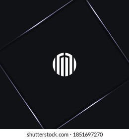 Minimales Logo-Design M, herausragendes professionelles, elegantes Design mit fantastischen künstlerischen und auf Alphabet basierenden Logo-Designs für M-Monogramme