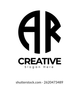 Minimal Letter A And R Modern Logo Design Template
