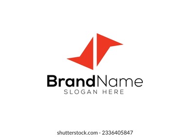 Minimal Letter S arrow logo design vector template