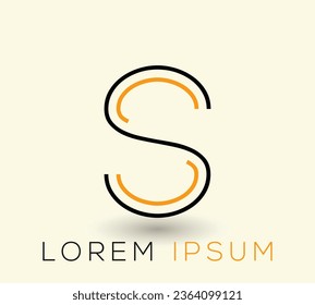 Plantilla De Ilustración De Diseño De Logotipo De Letra Mínima 'S'.