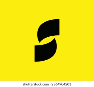 Minimal Letter S logo design vector template