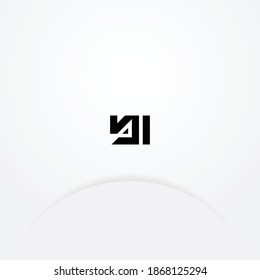 Minimal Letter YI,NI Logo Design, Outstanding Professional Elegant Trendy Awesome Artistic  and Based Alphabet Iconic monogram Logo Design