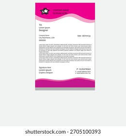 Minimaler Briefkopf mit klaren Linien, subtilem Branding und professionellem Abstand.