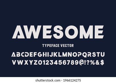 minimal lettering, alphabet font, blue style background