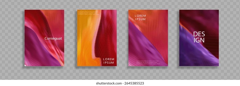 Minimal lid design. Colorful halftone gradients. Future geometric patterns. Vector EPS10.