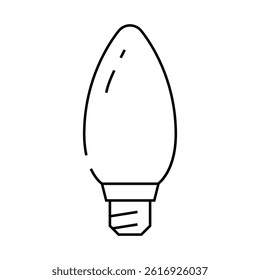 minimal light bulb line icon vector. minimal light bulb sign. isolated contour symbol black illustration