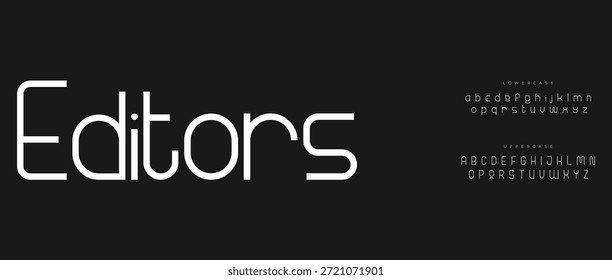 Minimal light  condensed stencils font for poster and head line
