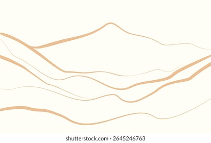 Mínimo Linha Arte Montanha Abstrato Fundo
