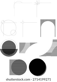 Composición de línea mínima para Abstractas elegante