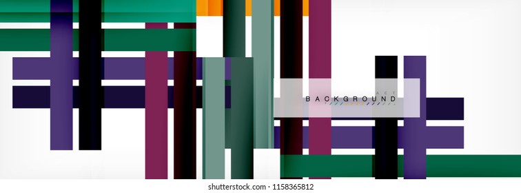 Minimal line design abstract background, vector illustration