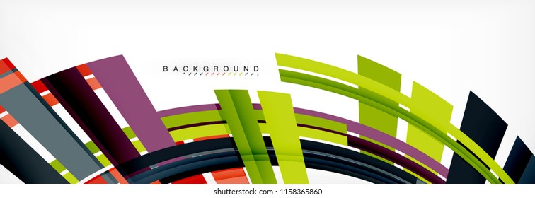 Minimal line design abstract background, vector illustration