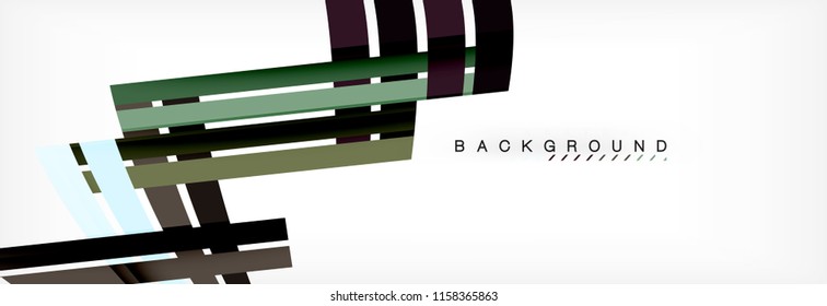 Minimal line design abstract background, vector illustration