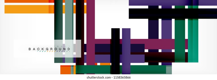 Minimal line design abstract background, vector illustration